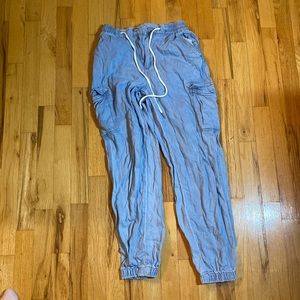 Forever 21 drawstring denim cargo pants S